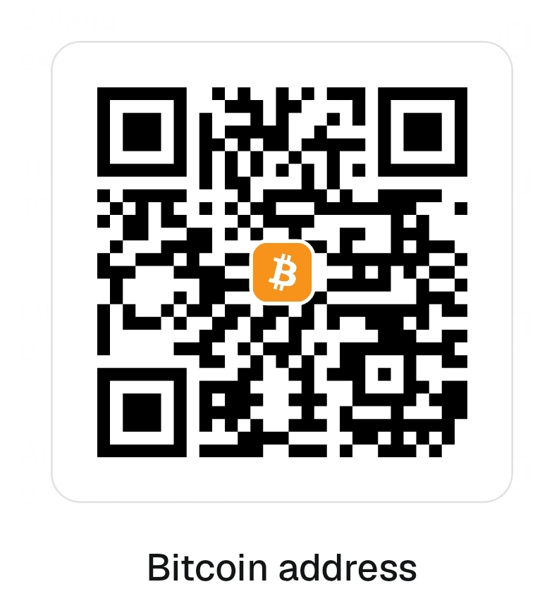 Bitcoin donation QR code
