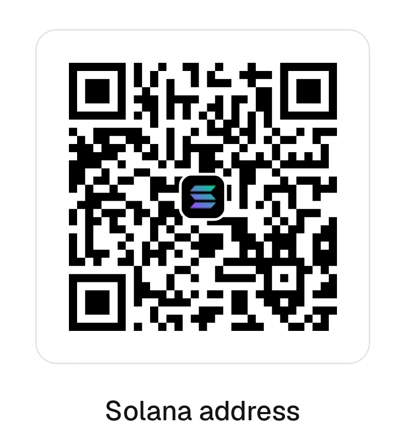 Solana donation QR code